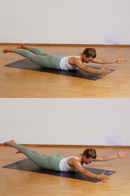 Pilates für Läufer: Schwimmen Pilates für Läufer: Schwimmen