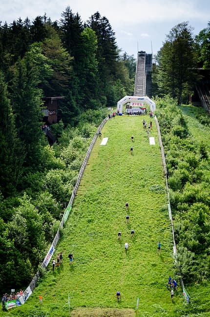Sprungschanzenlauf Reit im Winkl: Der Aufsprunghang